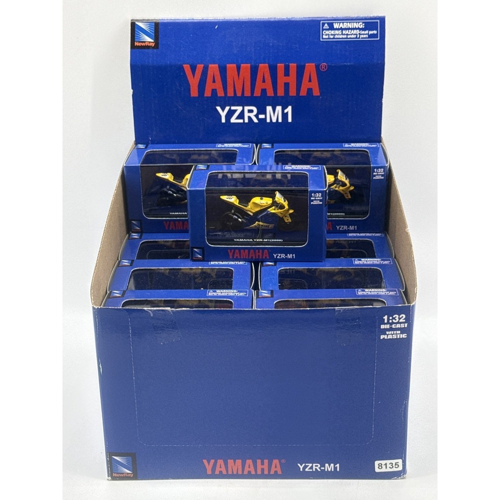Yamaha YZR M1 1:32 Scale Die Cast Model NewRay Box Set Collectible